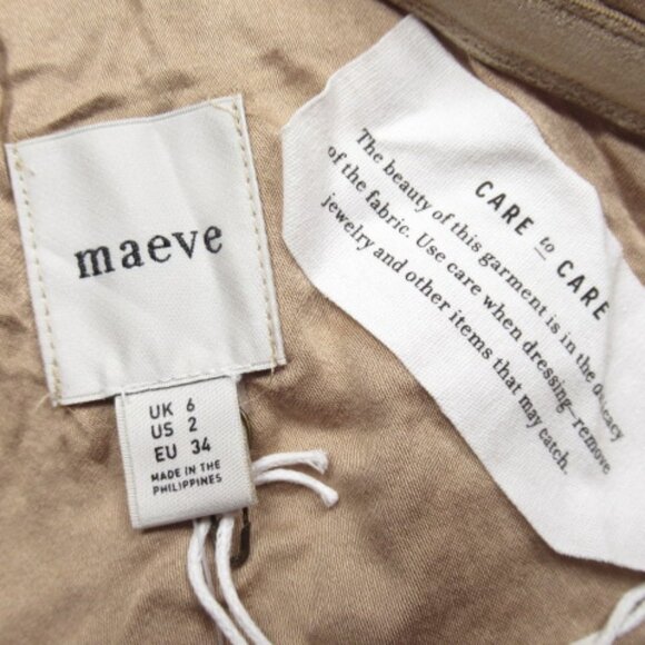 Anthropologie Maeve One-Shoulder Sequin Mini Dress Gold Size 2 - Picture 13 of 14